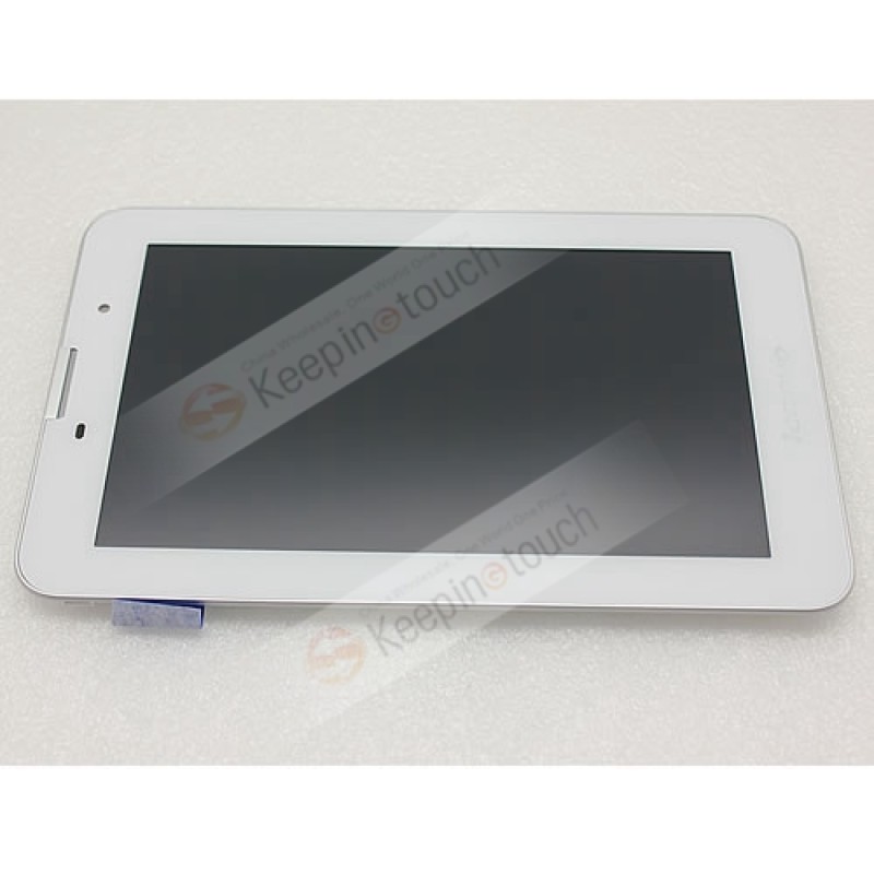Front Housing +LCD Screen Display+Touch Digitizer Assembly For Lenovo IdeaTab A3000 White