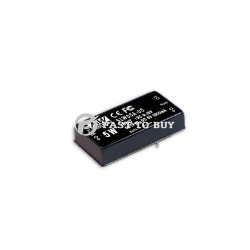 SLW05A-12 MEAN WELL 5W 9~18V Input 12V Regulated Single Output DC-DC Converter Power Supply