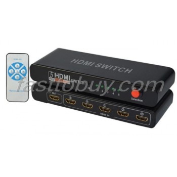 HDMI Switcher series 5 input 1 output One year quality assurance NEW