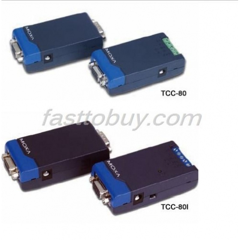 TCC-80 MOXA Bidirection converters Passive RS-232 to RS-422/485