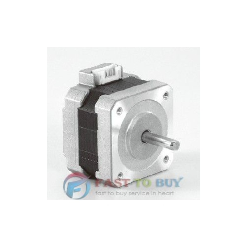 SHINANO 2 Phase Stepper Motor 42D Series SST42D1101 1.8 degree 42mm Unipolar Double Shaft 3.7V 0.95A 186mN-m