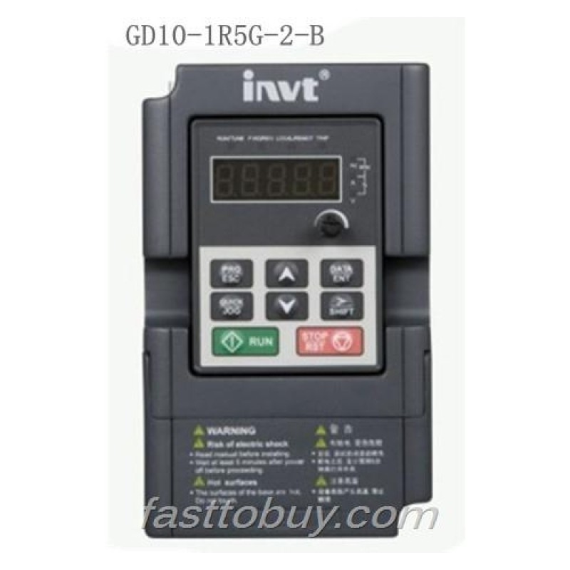 GD10-1R5G-2-B Invt Goodrive10 Series Inverter 3 Phase 220V-240V 1.5KW 1500W 50Hz/60Hz New