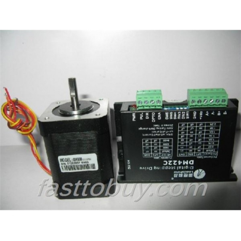 Leadshine 2-phase Stepper Set (Drive + Motor) DM422C + 42HS08 0.8N.m New