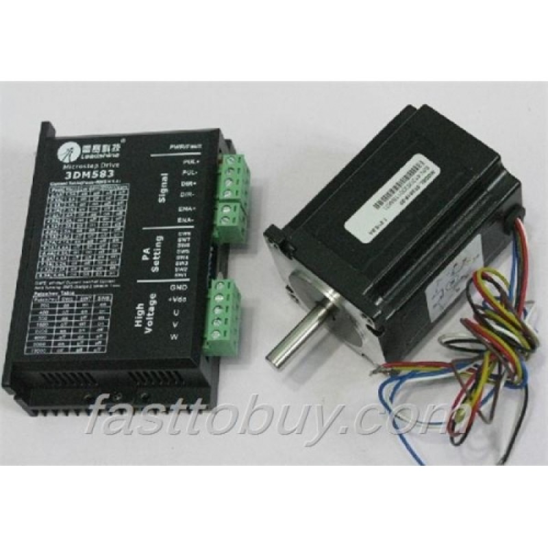 Leadshine 3-phase Stepper Set (Drive + Motor) 3DM583 + 573S15 1.5N.m New