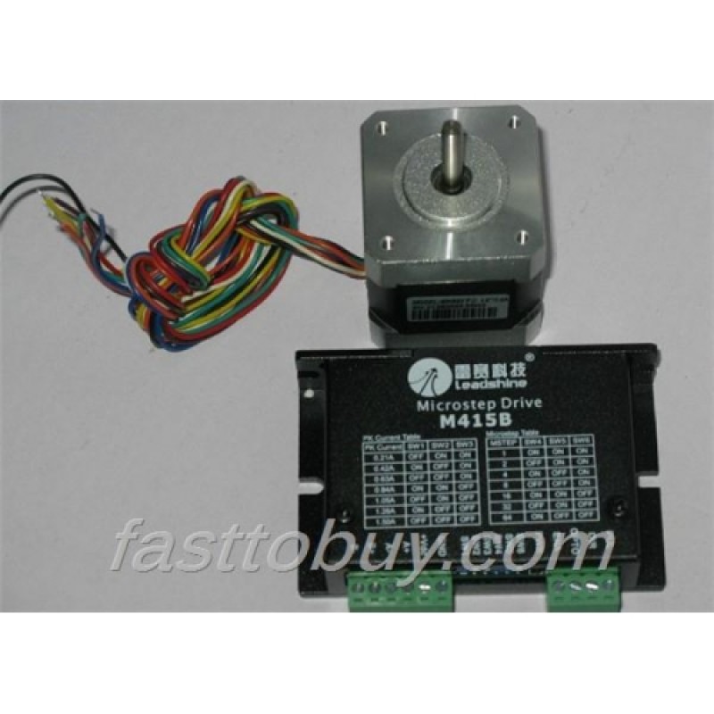 Leadshine 2-phase Stepper Set (Drive + Motor) M415B + 42HS03-J(Unipolar) 0.34N.m New