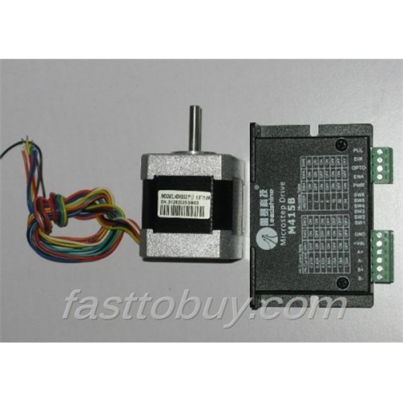 Leadshine 2-phase Stepper Set (Drive + Motor) M415B + 42HS03-J(Unipolar) 0.34N.m New