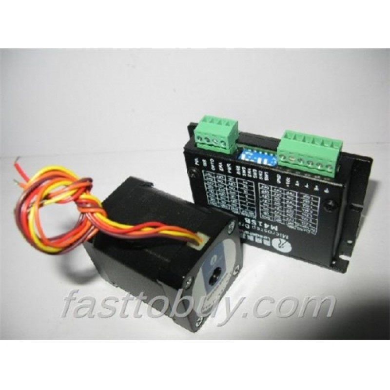 Leadshine 2-phase Stepper Set (Drive + Motor) M415B + 42HS08 0.8N.m New