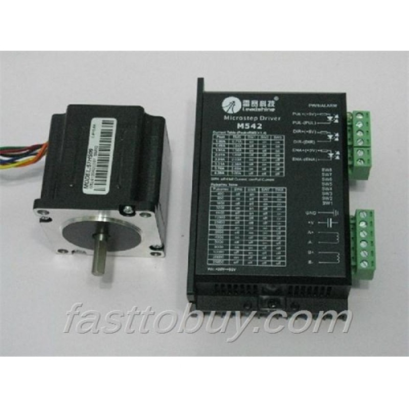Leadshine 2-phase Stepper Set (Drive + Motor) M542 + 57HS09 0.9N.m New
