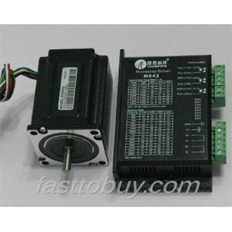 Leadshine 2-phase Stepper Set (Drive + Motor) M542 + 57HS13 1.3N.m New