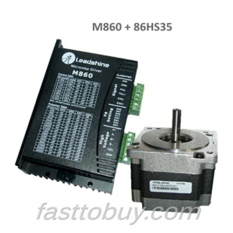 Leadshine 2-phase Stepper Set (Drive + Motor) M860 + 86HS35 3.5N.m New