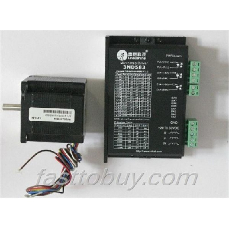 Leadshine 3-phase Stepper Set (Drive + Motor) 3ND583 + 573S09 0.9N.m New