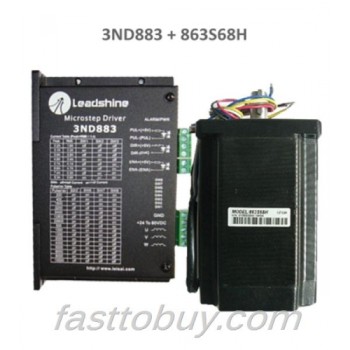 Leadshine 3-phase Stepper Set (Drive + Motor) 3ND883 + 863S68H 6.8N.m New