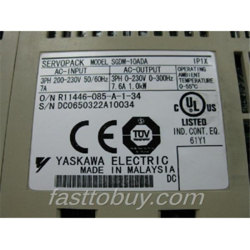 SGDM-10ADA Yaskawa Sigma II Servopack Single/3 Phase 200V New