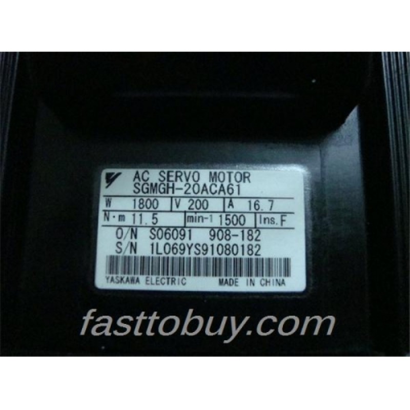 SGMGH-20ACA61 Yaskawa Sigma II Servo Motor 200V 2KW New