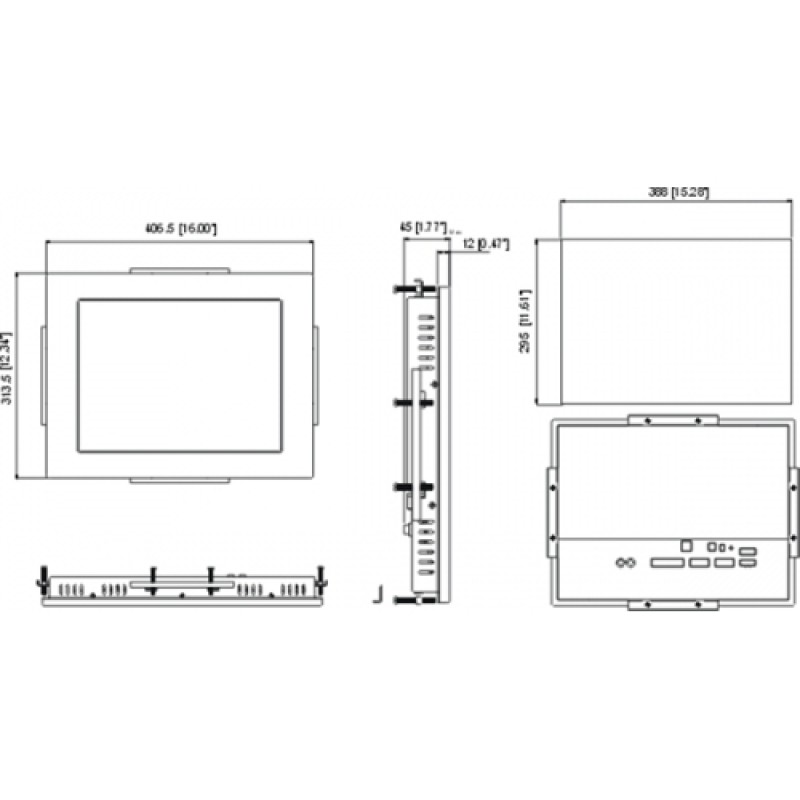 1024x768 15.0 inch Ethernet 3 COM Kinco Touch Screen HMI MT5700T  New Original