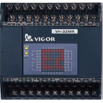PLC AC100-220V 16 DI  16 DO relay Main Unit VIGOR VH-32MR New