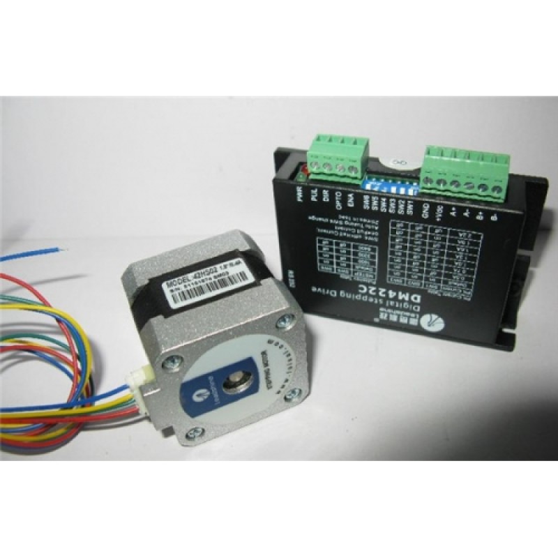 Leadshine motor 2 phase 0.07NM 42HS02 + DM422C stepper drive 20-40DCV 0.3-2.4A original new
