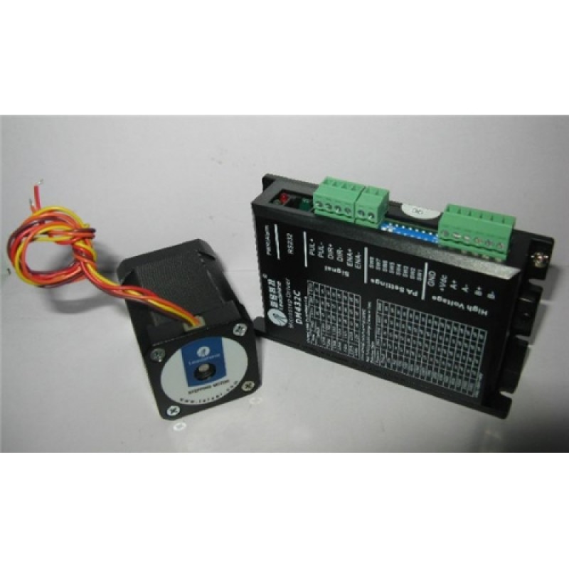 Leadshine motor 2 phase 0.6NM 42HS08 + DM432C stepper drive 18-40DCV 0.1-3.2A original new