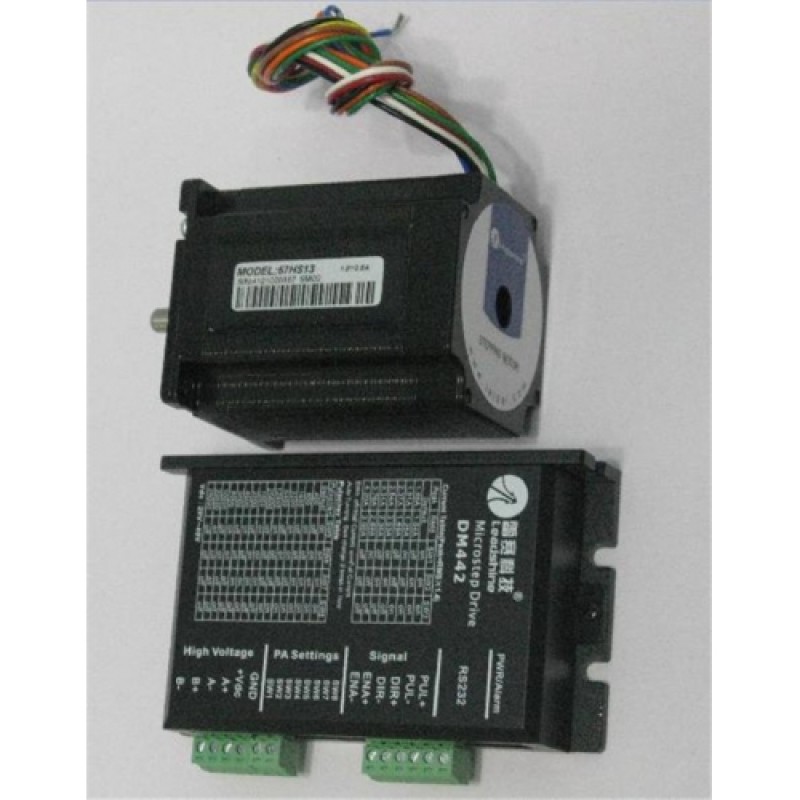 Leadshine motor 2 phase 1.3NM 57HS13 + DM442 Leadshine 2 phase digital stepper drive 20-40DCV 0.5-4.2A original brand ne
