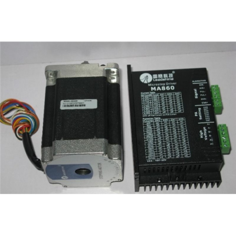 Leadshine 2 phase stepper motor 8.5NM 6.0A 86HS85+MA860 2 phase digital stepper drive 24-60DCV 2.4-7.2A original new
