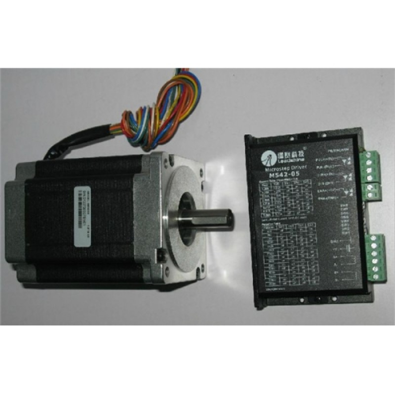 Leadshine 2 phase stepper motor 8.5NM 6.0A 86HS85+M542-05 2 phase digital stepper drive 24-50DCV 1.0-4.2A original brand