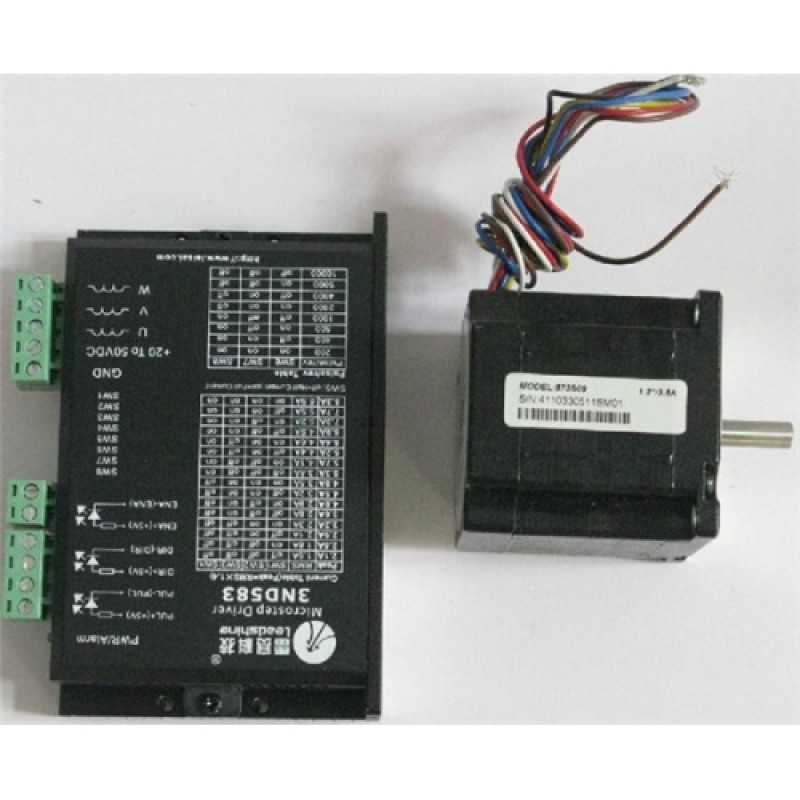 Leadshine 3-phase Stepper Set (Drive + Motor) 3ND583 + 573S09 0.6N.m 1.2 degree 3.5A New
