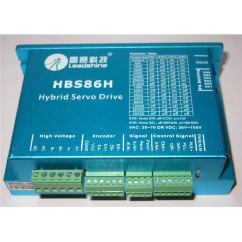 CNC DSP Closed-Loop Stepper Drive 8A 30-100VDC Matching 86mm NEMA34 motor HBS86H Leadshine