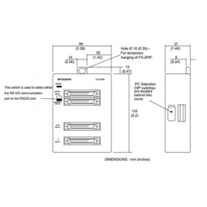FX-2PIF Mitsubishi Interface Module Two ports Original Brand New