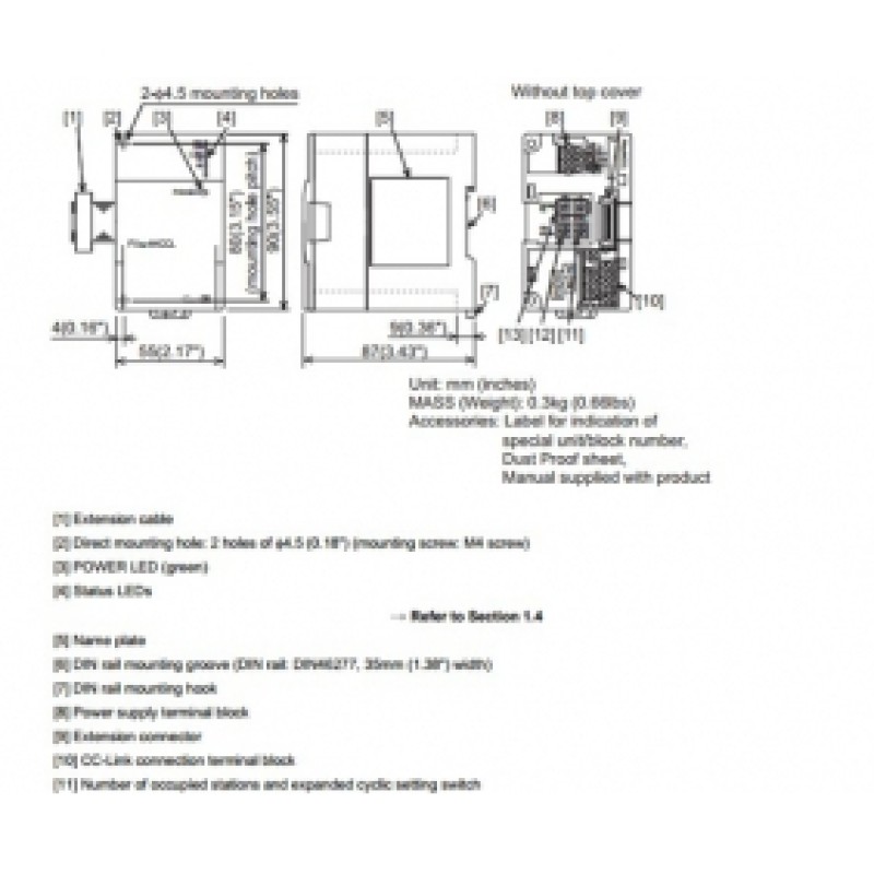 FX3U-64CCL Mitsubishi PLC CC-Link interface block Original Brand NEW