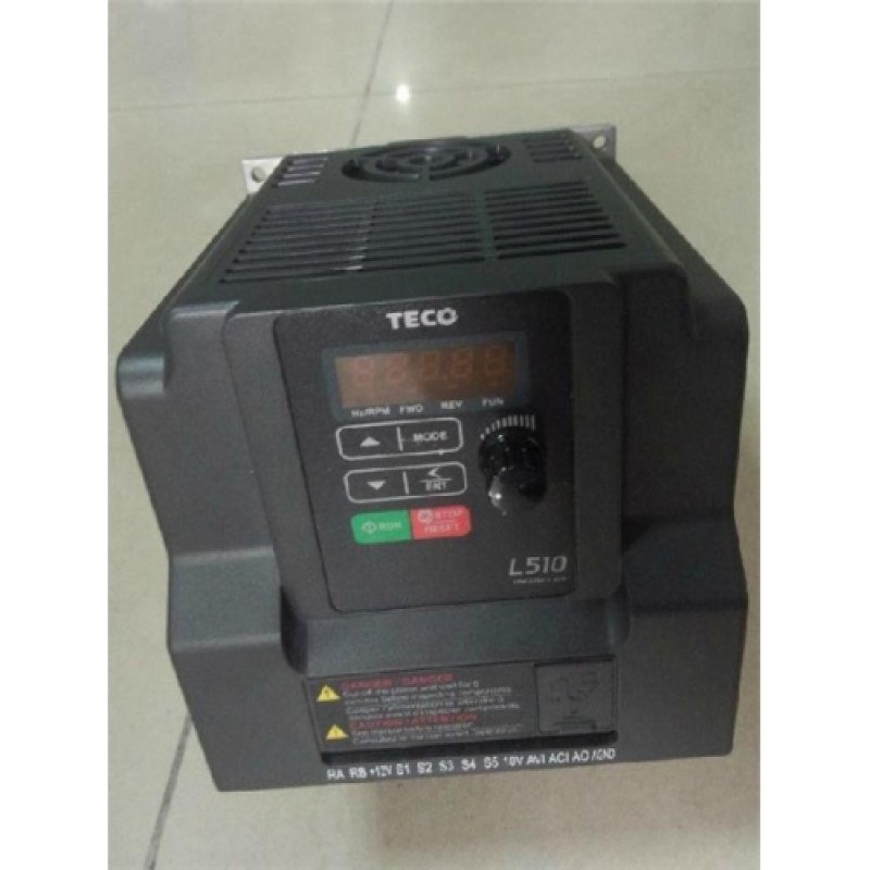 1 Phase 220V 7.5A 1.5KW 2HP TECO Inverter L510-202-H1-N NEW