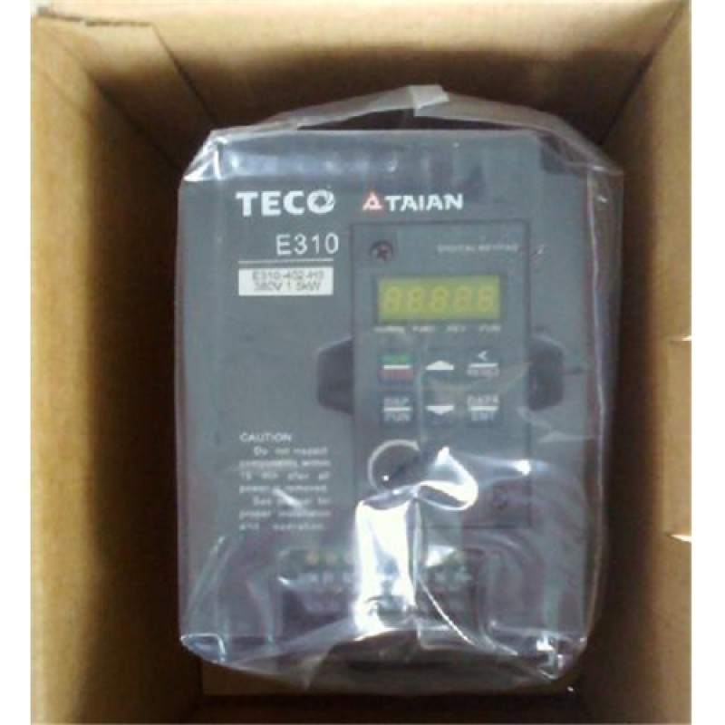 3-Phase 400V 3.8A 1.5KW 2HP TECO Inverter E310-402-H3 NEW