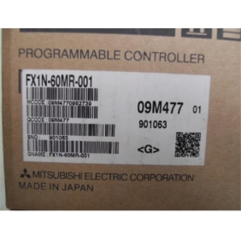 PLC Main Unit AC 220V 36 DI 24 DO Relay FX1N-60MR-001 Mit New
