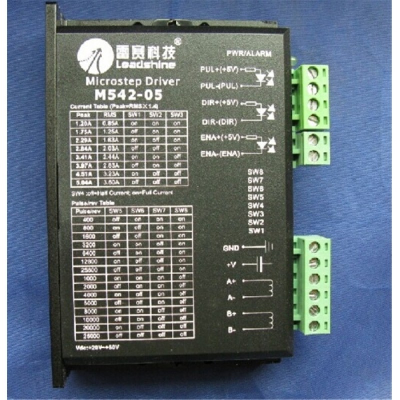 2ph 42mm NEMA17 57mm NEMA23 motor Digital Stepper Drive M542 24-50VDC 1-4.2A Leadshine New for CNC