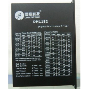 2ph 86mm NEMA34 110mm NEMA42 motor DSP Digital Stepper Drive DM1182 60-130VAC 2.2-8.2A Leadshine New