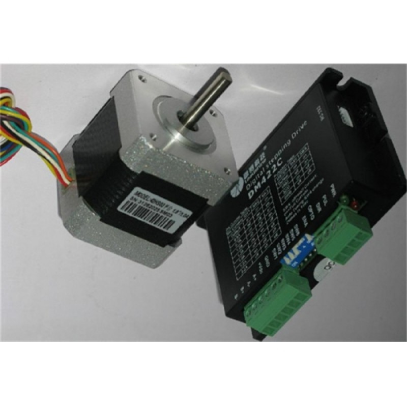 Leadshine NEMA17 42mm 48.6oz-in 0.34N.M 18-40VDC 2phase Stepper motor Drive kits 42HS03+DM422C