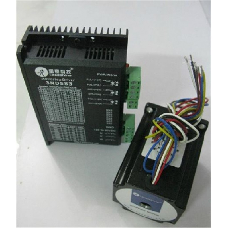 Leadshine NEMA23 57mm 212oz-in 1.5N.M 20-50VDC 3phase Stepper motor Drive kits 573S15+3ND583