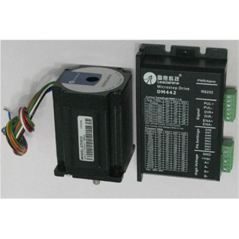 Leadshine NEMA23 57mm 186oz-in 1.3N.M 18-40VDC 2phase Stepper motor Drive kits 57HS13+DM442