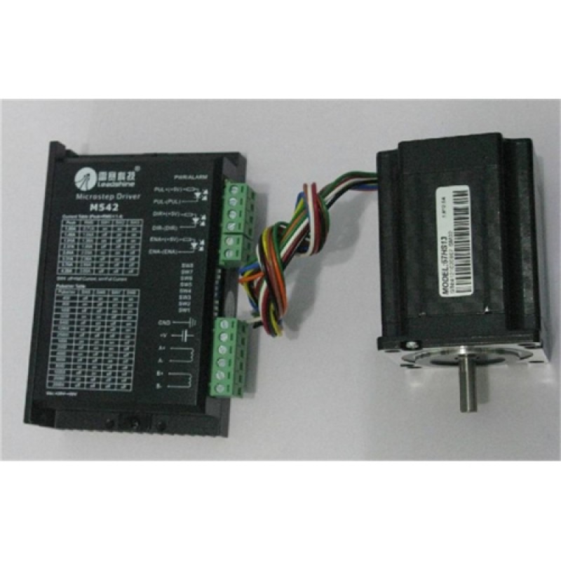 Leadshine NEMA23 57mm 186oz-in 1.3N.M 24-50VDC 2phase Stepper motor Drive kits 57HS13+M542