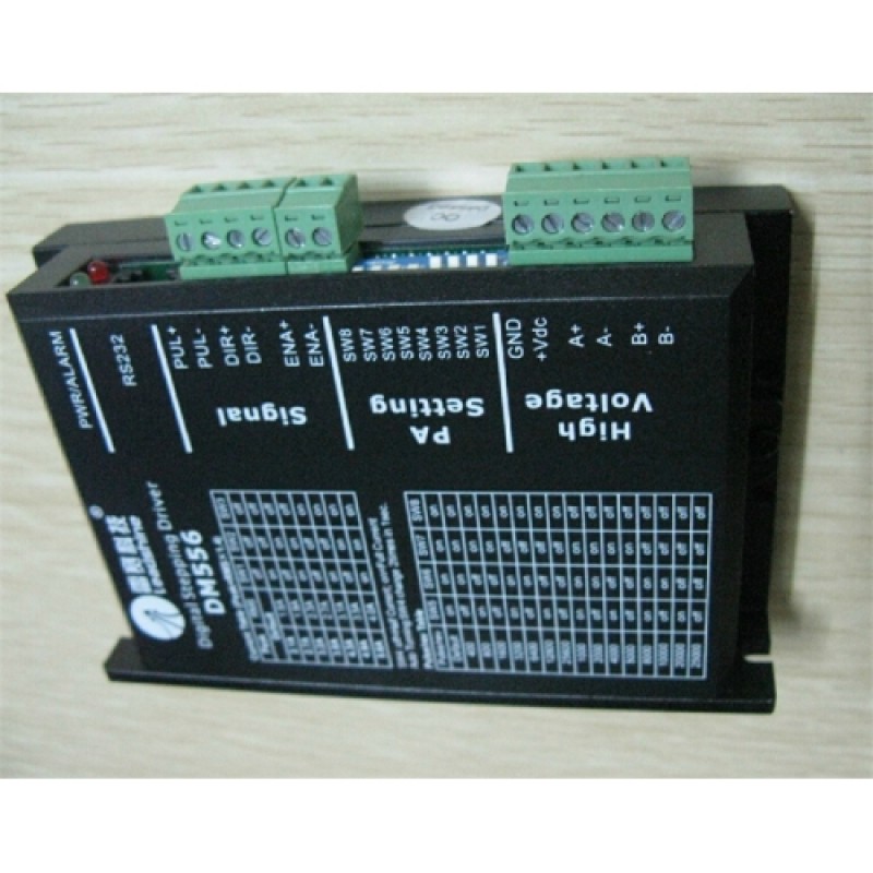 Leadshine Dual shaft NEMA23 57mm 86oz-in 0.6N.M 18-50VDC 2phase Stepper motor Drive kits 57HS06-B+DM556