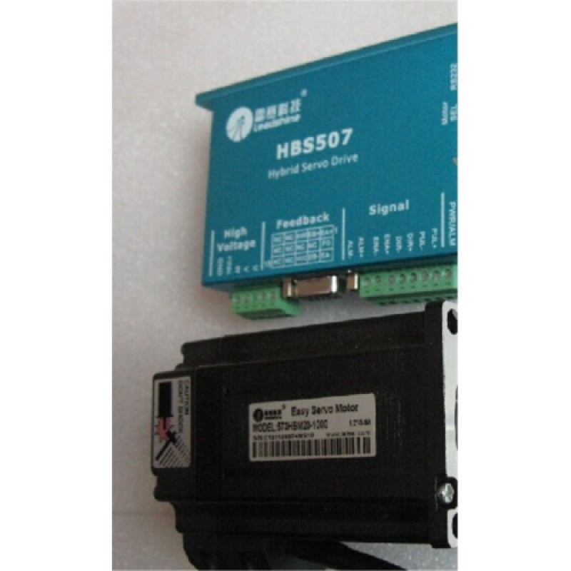 Leadshine 3 phase Servo Motor Drive Kit 1.2 Degree 5.8A 2NM NEMA23 57mm 573HBM20-1000+HBS507
