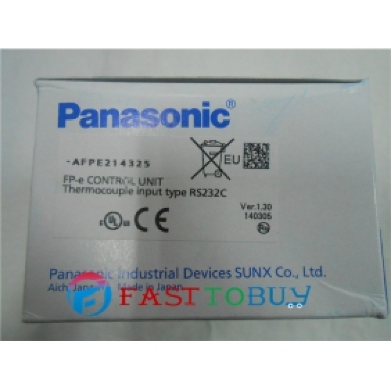 AFPE214325 Panasonic PLC 24VDC 6 DC input points 5 NPN output points FP-e Control Unit Original New