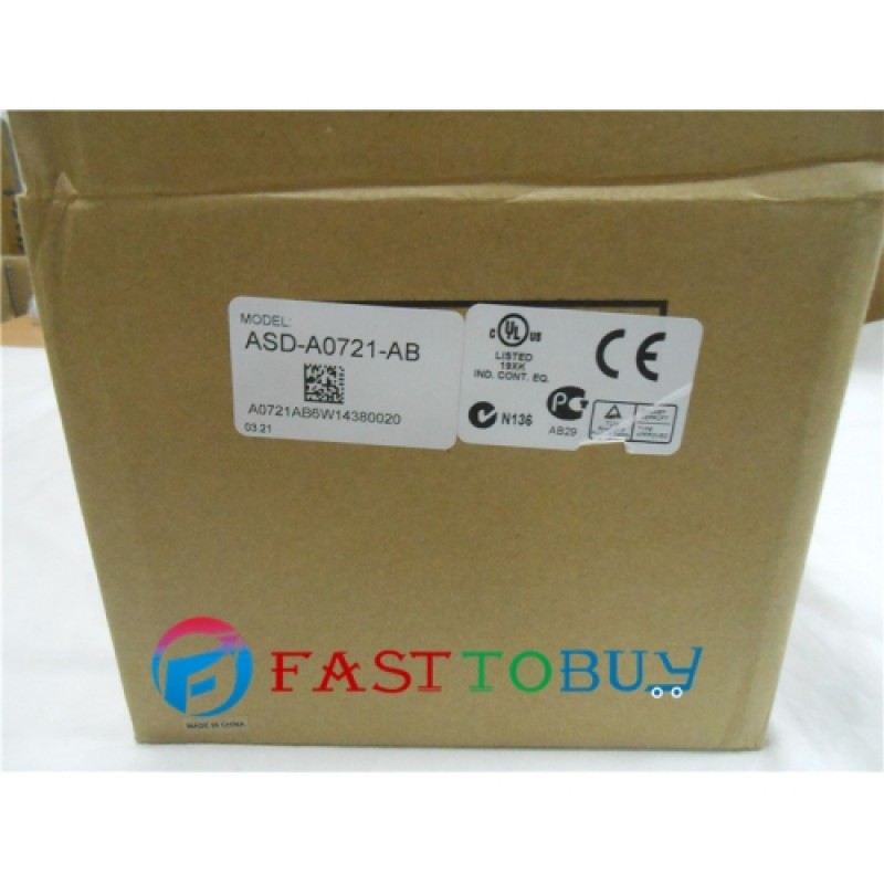 Delta AC Servo Drive 220V 750W 2500ppr ASD-A0721-AB One year warranty