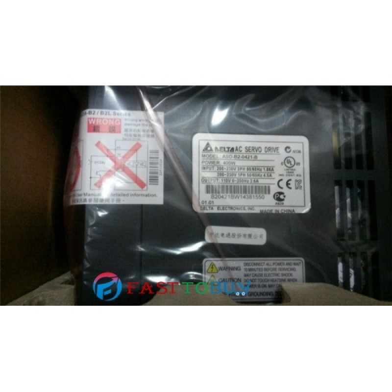 ASD-B2-0421-B Detla AC Sevor Drive 1ph 220V 400W 2.6A New