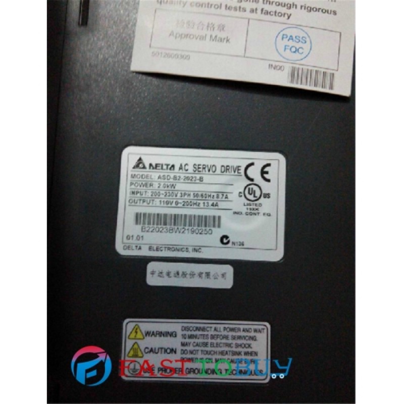 ASD-B2-2023-B Detla AC Sevor Drive 3ph 220V 2kW 13.4A New