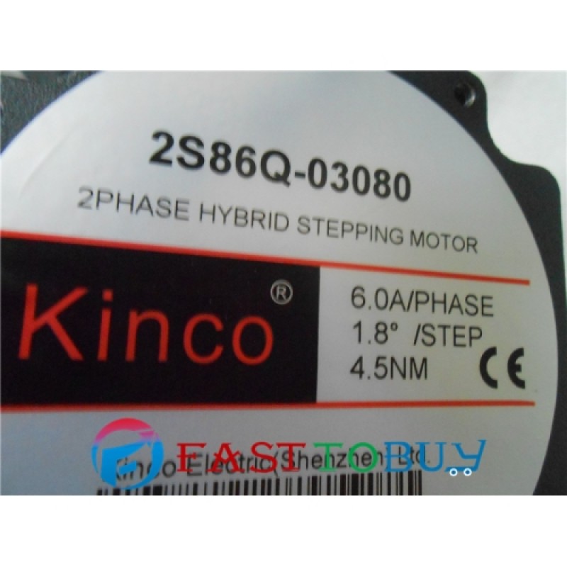 Kinco Stepper Motor 2S86Q-03080 2 phase 3~6 A Holding Torque 3.4~12.8Nm New