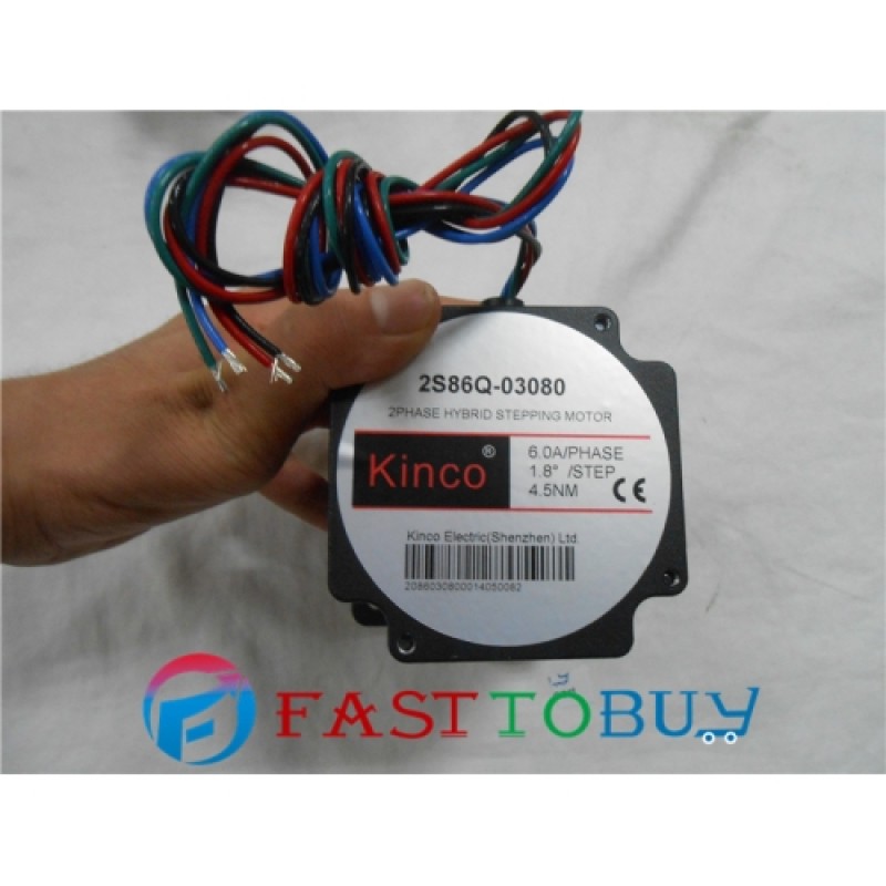Kinco Stepper Motor 2S86Q-03080 2 phase 3~6 A Holding Torque 3.4~12.8Nm New