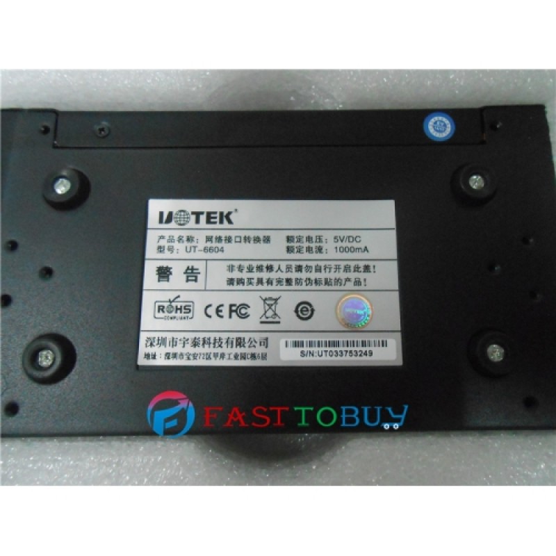 Ethernet to Serial Server TCP/IP to RS-232/485/422 UT-6604 4 ports NEW