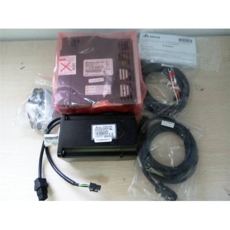 ECMA-C10401GS+ASD-A2-0121-F Delta 220V 100W 0.32NM 3000r/min 40mm DMCNET AC Servo Motor Drive kits with 3M cable