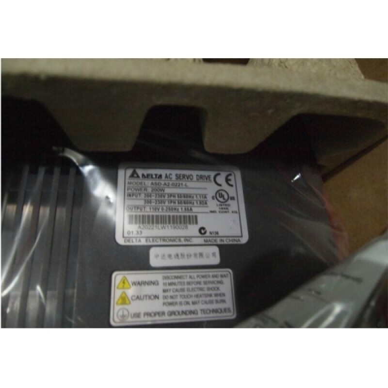 ECMA-C10602RS+ASD-A2-0221-L Delta 220V 200W 0.64NM 3000r/min 60mm AC Servo Motor Drive kits with 3M cable