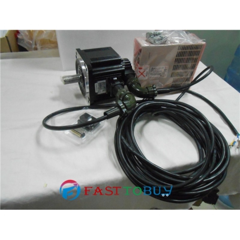 ECMA-E31310PS+ASD-A1021-AB Delta 220V 1KW 4.77NM 2000RPM 130mm AC Servo Motor Drive kits 2500ppr with 3M cable